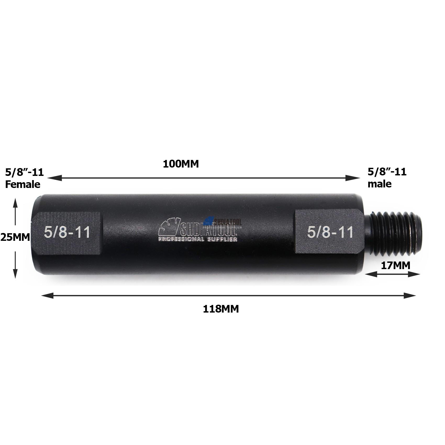 5/8''-11 Male Thread Extension Rod Diamond Core Drill Bit Exchange Adapter Connection Rod for Hilti Machine