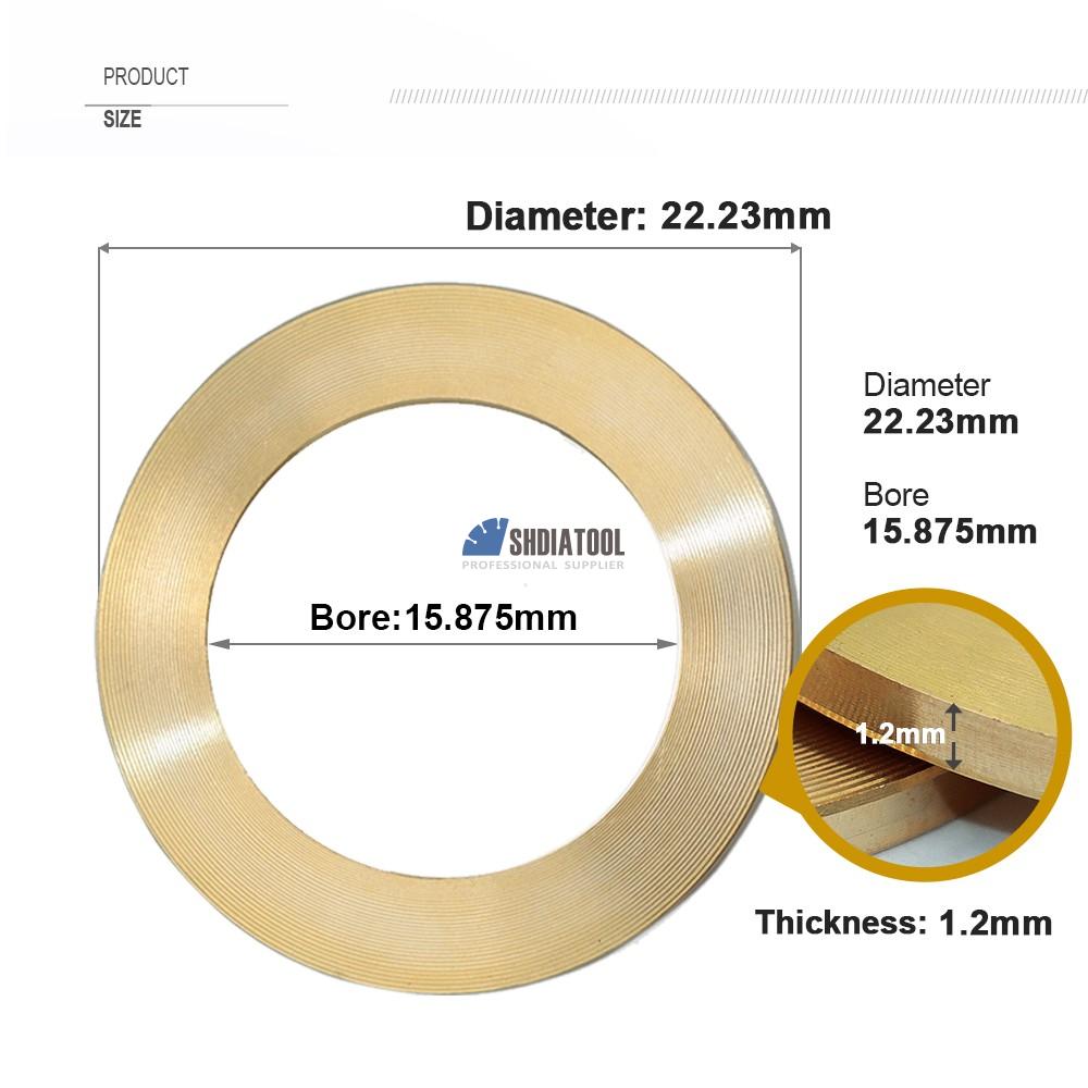 Brass Washer Injector Rings Copper Washer Carbon Steel Gasket Angle grinder inner for Diamond Circular Saw Blade