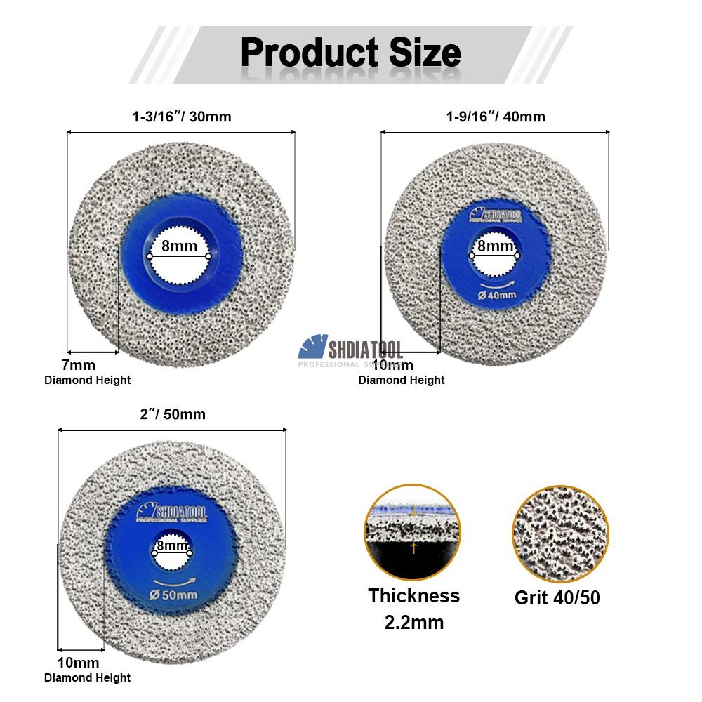 30/40/50mm Vacuum Brazed Diamond Mini Engraving Saw Blade Mini Diamond Cutting Discs Tile Cutter for Carving Granite Quartz