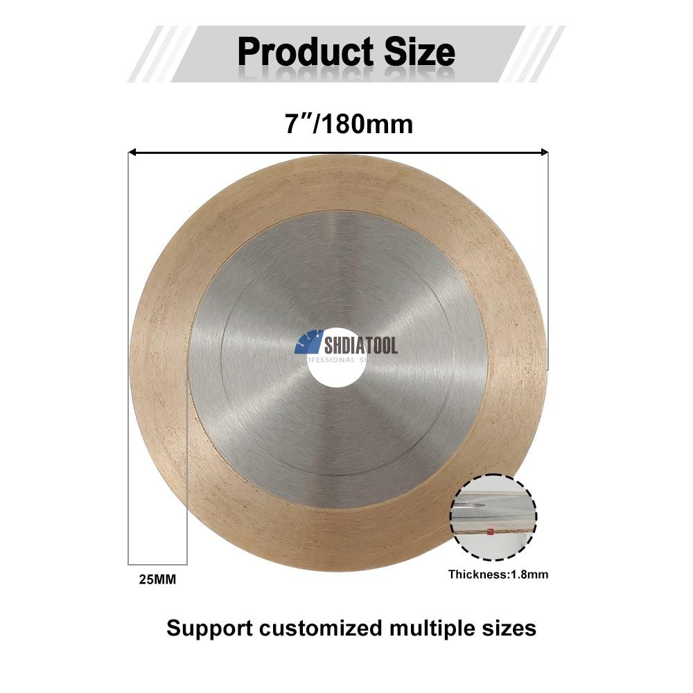 7in/8in/9in/10in Diamond Blade Diamond Saw Blade Wet Cutting Glass Porcelain Cutting Blade for Wet tile Cutter Cutting Wheel