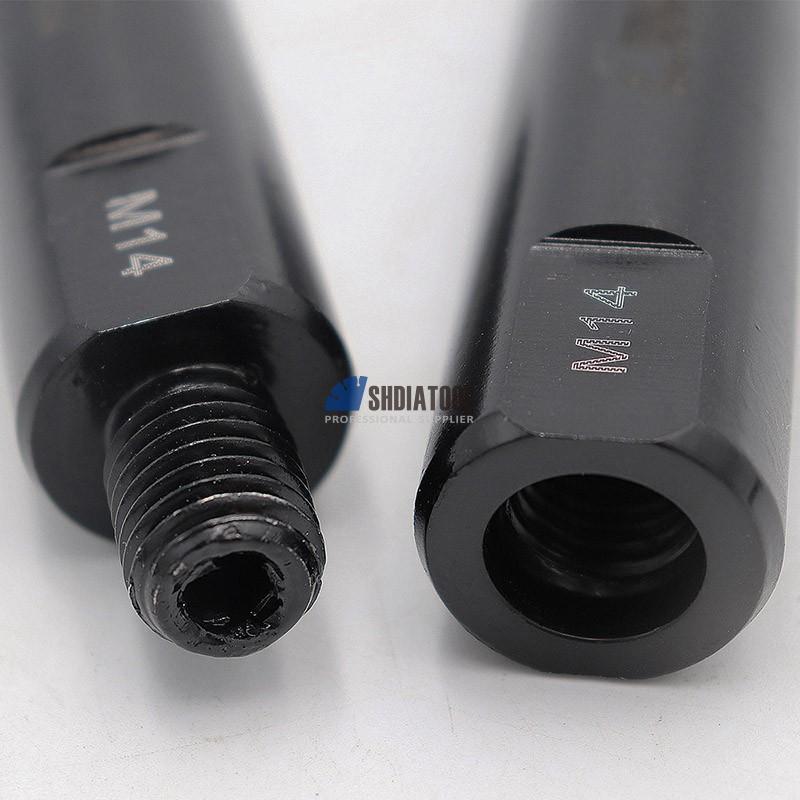 Diamond Core Drill Bit Adapter Core Bits Extension Rod M14 Thread 100mm for Hilti Core Bit Machine