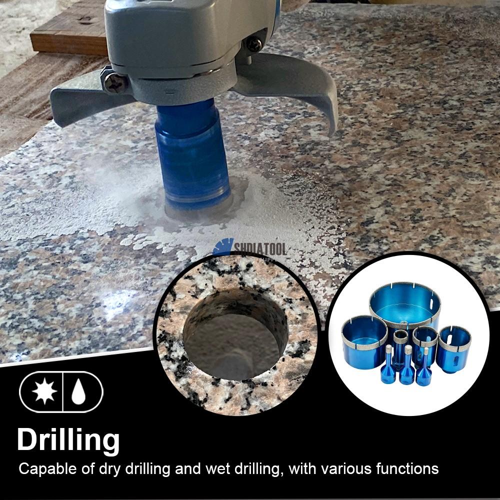 Vacuum Brazed Diamond Crown Hole Saw Hole Cutter Diamond Rooftop Arix Segments Diamond Drill Bits for Tile Marble