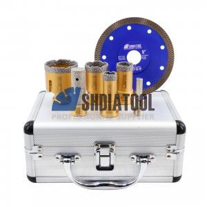 1set/5pcs M14 Thread 20+25+35+50mm Diamond Drill Core Bits&20mm Finger Milling Bit+125mm Saw Blade Tile Cutter