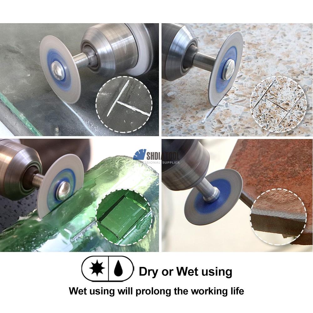 30/40/50mm Diamond Engraving Saw Blade Marble Cutting Disc Tile Cutter for Cutting Glass Jade With 6mm Shank