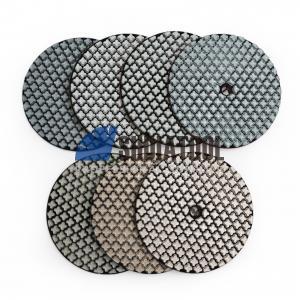 4''/100mm Dry or Wet Use Flexible Resin Bond Diamond Floor Polishing Pad #50-3000 For Floor Marble Granite Abrasive Tool