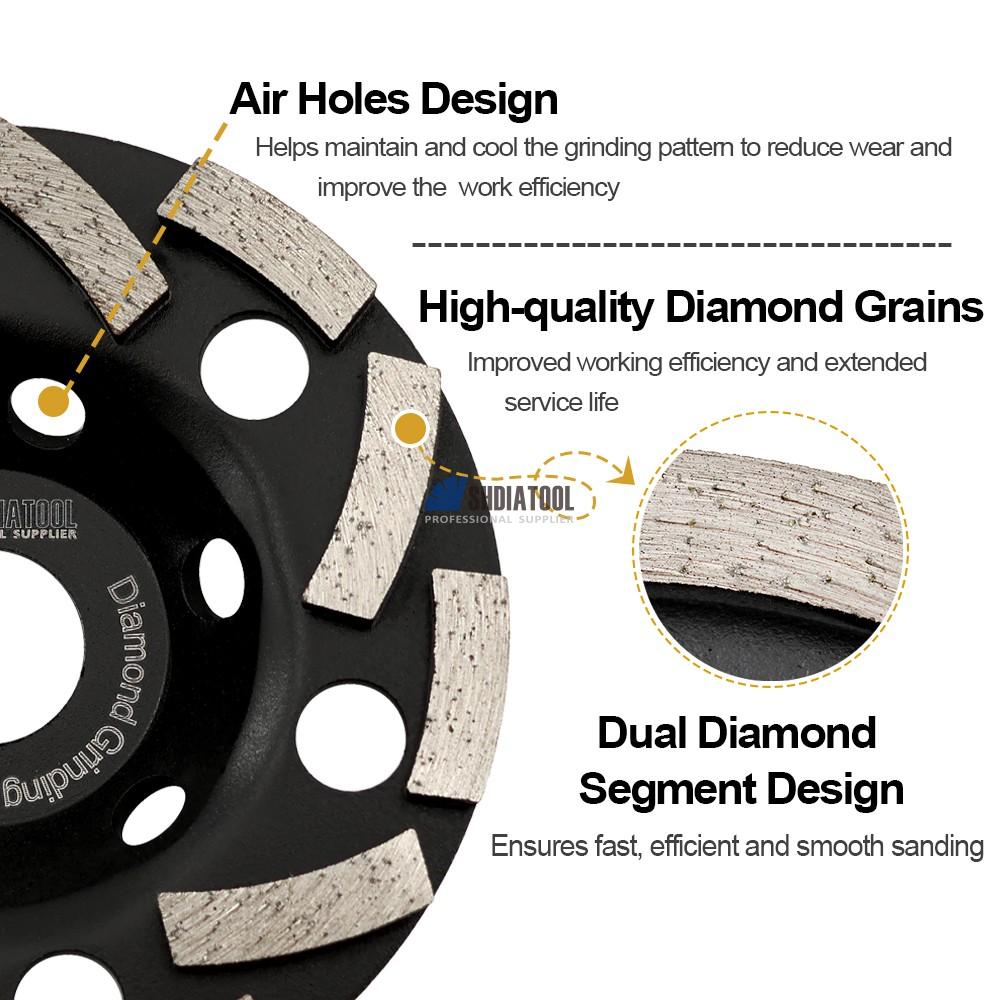 Sintered Diamond Abrasive Grinding Cup Wheel Cutting Wheel Grinding Disc For Concrete Masonry Marble Granite