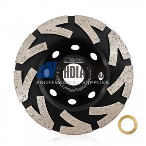 4.5inch Sintered Concrete Floor Diamond Turbo Row Concrete Grinding Cup Wheel Grinding Abrasive Disc for Granite Marble