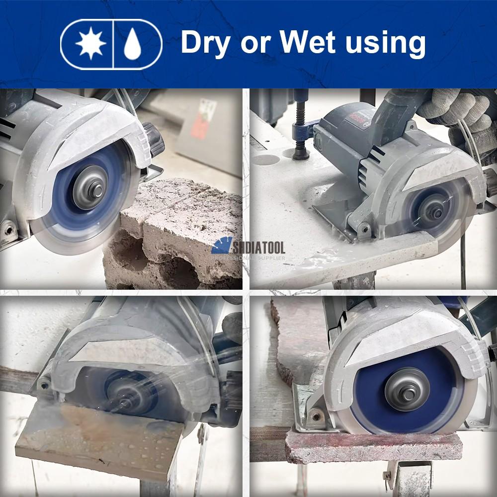 4.5/5/6/7inch Sintered Segment Diamond Saw Blade Dry Wet Cutting Disc Tile Cutter For Concrete Granite Marble