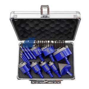 Triangle Shank Dry/Wet Diamond Hole Saw Set Diamond Drill Bit Kit Diamond Core Drill Bit Set for Porcelain Tile Ceramic Marble