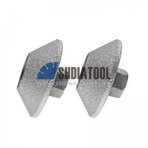 Dia75mm 45 degree Vacuum Brazed Diamond CONVEX Grinding Wheel for Stone Artificial Stone Ceramic Concrete