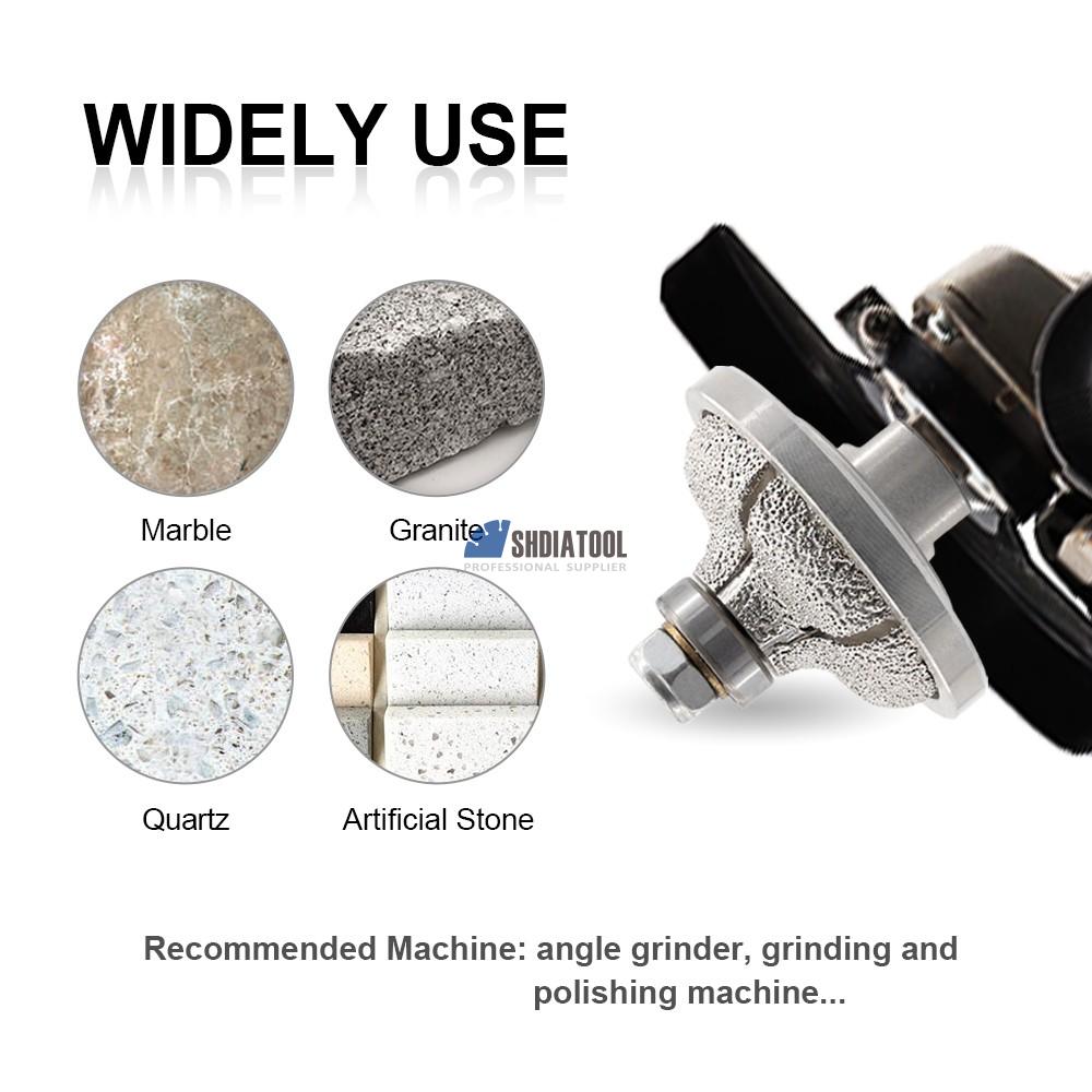 F-type Vacuum Brazed Diamond Profile Grinding Wheel Hand Tools CNC Diamond Grinding Wheel Bullnose Abrasive Wheel